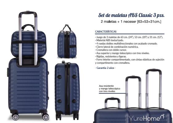 SET 3PCS - 2 VALISES + 1 NECESSER